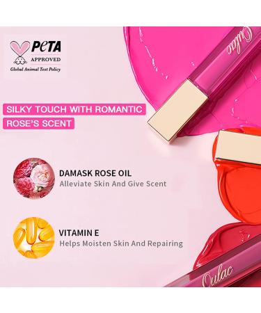 Oulac Red Matte Lipstick - Long Lasting Waterproof Lip Stain with Rose Oil - Vegan & Cruelty-Free - Classic Red M02 Deep Kiss - Buy Online on GoSupps.com