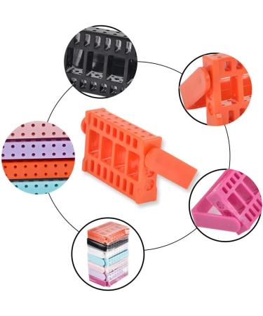 AUklOPVZZ Nail Drill Bits Holder 16 Holes Lightweight Containers Storage Box Adjustable Showing Stands Manicure Drill Accessory Blue - Buy Online on GoSupps.com