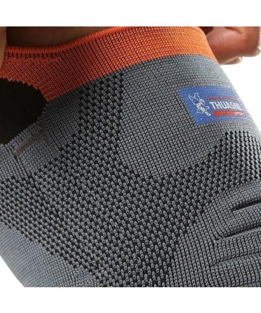 THUASNE Reinforced Support Knitted Sport Knee Pad - XXL Gray - CE Certified Medical Device - Buy Online on GoSupps.com
