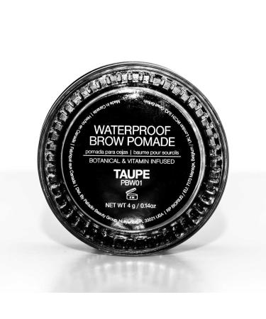Palladio Waterproof Brow Pomade - 24-Hour Wear Sweatproof & Creamy Formula - Dramatic Defined Look in Taupe - Buy Online on GoSupps.com