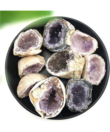 1 Pack Natural Crystal Colored Agate Geode Cut Crystal Cluster Stones Suitable for Home HOMEZHOU - Buy Online on GoSupps.com