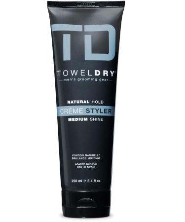Towel Dry Natural Hold Creme Styler Medium Shine  8.4 Fluid Ounce 8.4 Fl Oz (Pack of 1)