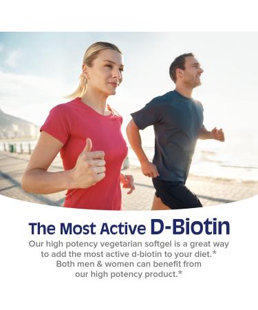 Biotin 10,000 mcg with Coconut Oil - Vegetarian Hair, Skin & Nails Health Support - 90 Softgels - Buy Online on GoSupps.com