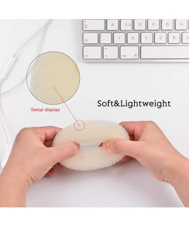 Donut Hair Bun Maker Set - 7 Piece Styling Kit with Elastic Bands & U-Shaped Hairpins for Girls & Women (White) - Perfect Hairstyle Solution - Buy Online on GoSupps.com