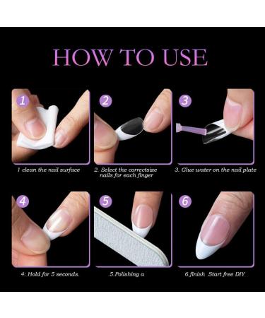 AJTUTUS Fashionable Tips Press on False s Art for Manicure Artists Different Sizes - Buy Online on GoSupps.com