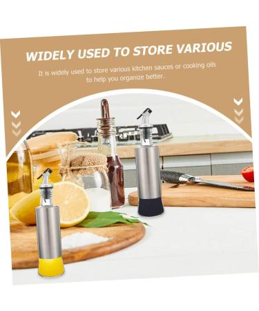 ABOOFAN 1 Set Glass Oiler Terrariums Glass Oil Pot Leak- Proof Ceiling Curtain Track Vinegar Cruet Dispenser Bottle Syrup Oil Dispenser Oilcan Leakproof Glass Vegetable Oil - Buy Online on GoSupps.com