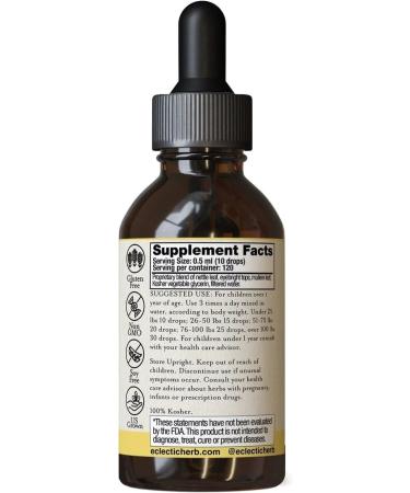Eclectic Herb - Alle-Relief Kids | Liquid Herbal Supplement | Liquid Drops | Seasonal Sinus Immune & Respiratory Support | Vegan Non-GMO Gluten Free Alcohol-Free (2 fl oz | 60 ml) - Buy Online on GoSupps.com
