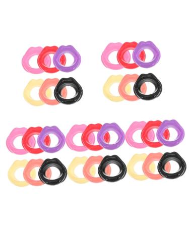 Ganazono 30 Stk Smile Corrector Tool for Losing Losing At Mingine Muscle Trainer Face Thin Smile Sadient Face Leaf Maker Kieselgel Yoga Exercise Tools 8x7.5cmx5PCs as shown