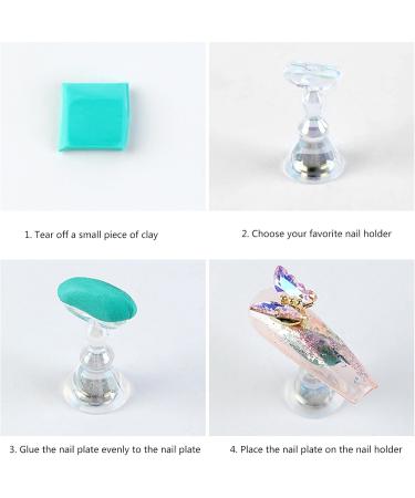 Stand For Press On Holder Acrylic Nails Art Display Stand Tips Practice Holder For Salons - Buy Online on GoSupps.com