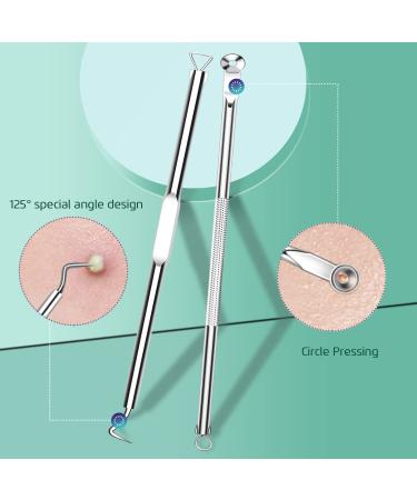 5-Piece Blackhead & Pimple Removal Tool Kit | Curved Blackhead Tweezers Set for Nose & Face Skin | Blemish & Whitehead Spot Treatment - Buy Online on GoSupps.com