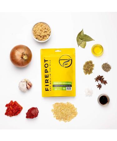 FIREPOT Vegan Orzo Bolognese - Healthy VEGAN Dehydrated Expedition Food (Regular) - Buy Online on GoSupps.com