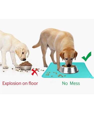 Buy Joytale Non-Slip Silicone Bowl Pad for Dogs & Cats - Waterproof | 53x37cm Turquoise - International Shipping Available - Buy Online on GoSupps.com
