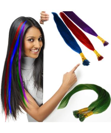 Shop Colorful Remy Real Hair Extensions - 50x 0.5g Orange High-Tip Strands | Remyhaar.eu - Buy Online on GoSupps.com