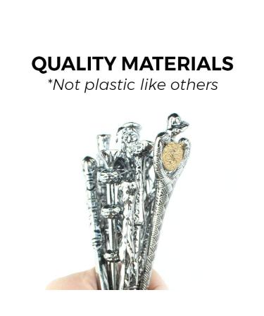 10 Magical Wizard Wand Makeup Brushes - Metal, Extra Durable & Soft - Buy Online on GoSupps.com