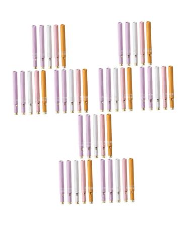 FRCOLOR 15 Pcs Retractable Lip Brush Lip Mask Brush Retractable Lipstick Brush Lip Gloss Lipstick Lip Applicator Aluminum Alloy Travel Applicator Brush Portable