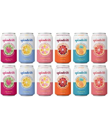 Generic Spindriift Sparkling Flavored Water Variety Pack Made With Real Squeezed Fruit 12 Fl Oz Cans (12 - Count)