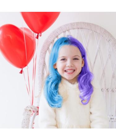 MSDADA Blue and Purple Hair Chalk Comb for Girls - Temporary Washable Hair Color Dye - Great Gift for Kids 8-12 - Buy Online on GoSupps.com