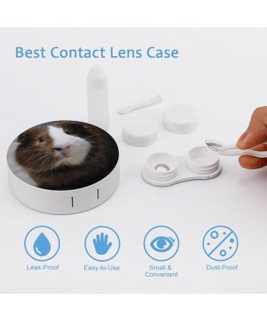 Portable Cute Guinea Pig Contact Lens Travel Kit | Contact Box with Mirror for Outdoor Use - Buy Online on GoSupps.com