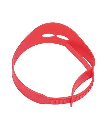 Neckline Shaving Template Hair Trimming Guide Silicone Curved Haircut Band for Haircutting Creating Clean Straight Neck Hairline Fade and Taper Guide for Hair Clippers Red