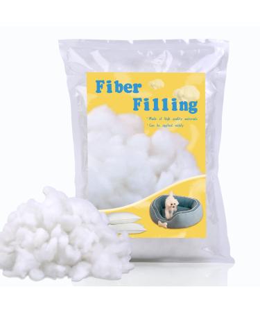 Polyester Fiber Fill Stuffing, Stuffing for Stuffed Animals 100g/3.5oz, Premium Fiber Fill Stuffing, Stuffing for Sewing, Bulk Pillow Stuffing, Fluffy Fiber Fill for Pillow, Doll, Pet Net, Crafts 100 g