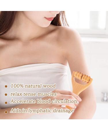 4-Piece Wooden Massage Trigger Point Set | Maderotherapy Roller & Lymphatic Drainage Device with Bag - Perfect for Relaxation & Healing - Buy Online on GoSupps.com