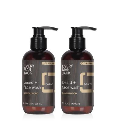Every Man Jack Sandalwood Beard and Face Wash 6.7 FL OZ (Pack of 2) - Buy Online on GoSupps.com