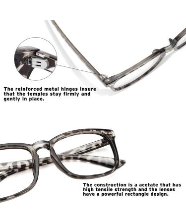 Buy Blue Light Filter Glasses - Unisex Non-Prescription Clear Lens in Black Gray Leopard & Transparent - Buy Online on GoSupps.com