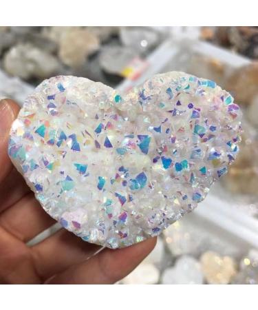 1 Pack of 100-200 Grams Natural Heart Shaped Raw Quartz Crystal Cluster Specimen Rainbow Halo Gemstones Collection Crystal Cluster (Color : 2pcs) - Buy Online on GoSupps.com