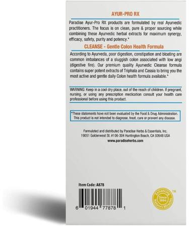 Paradise Herbs AYRU Pro Rx Cleanse - 60 Vegetarian Capsules for Detox & Wellness - Buy Online on GoSupps.com