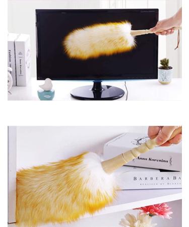 J&A Jason Aerobic Lambswool Duster - 18.9 inch Anti-Static Feather Duster for Home, Office, Car - Solid Wood Handle, Flexible Head - Buy Online on GoSupps.com