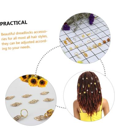 minkissy 3 Boxes Wig Dreadlock Pendant Dreadlock Jewelry Parting Combs for Braiding Hair Beads for Hair Pirate Jewelry Hair Beads Braids Wig Hair Braiding Jewelry Tube Beads Alloy Metal - Buy Online on GoSupps.com