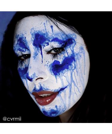 Mehron Paradise Makeup AQ Pro Size - Water-Activated Dark Blue Face & Body Colors for Stage Special Effects Cosplay & Halloween - 40g - Buy Online on GoSupps.com