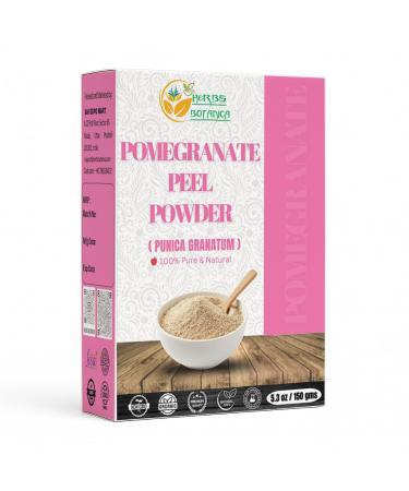 Herbs Botanica Pomegranate Peel Powder 100% Pure & Natural Pomegranate Powder for Herbal Tea Skincare & DIY Beauty Finely Ground Additive-Free Resealable Pack 5.3 oz Pomegranate Peel Powder 5.3oz