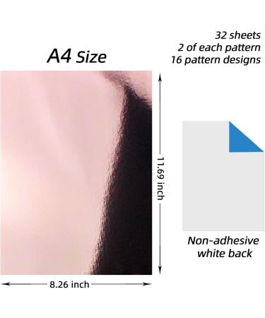 A4 Thick Cardstock  32 Sheets 250gsm Card stock Paper For Card making Scrapbook Holiday Party Decor Education Game  Metallic Colored Card Stock Scrapbooking Paper(Glitter  Mirror  Foil  Pearlescent) Edition-1 - Buy Online on GoSupps.com