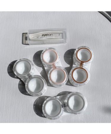 Fashionable Black Contact Lens Case Set with Mirror - Hothotgirl Travel Container for International Shipping - Buy Online on GoSupps.com