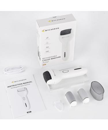 MYCARBON Electric Foot File Callus Remover Rechargeable Pedicure Kit for Dry Skin & Cracked Heels Ideal Gift for Smooth Feet - Buy Online on GoSupps.com