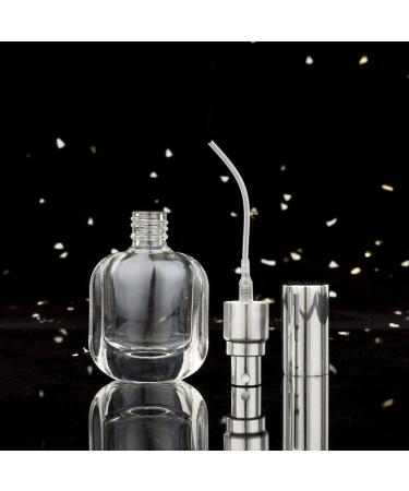 Buy 2 Pack 10ml Clear Glass Refillable Perfume Atomizer - Portable Spray Bottles for Travel with Mini Funnels & Dropper | Perfect for Scent Storage - Buy Online on GoSupps.com