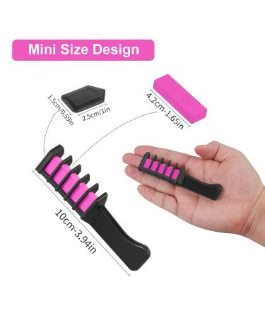 Buy 6 Pieces Pink Hair Chalk Comb - Vibrant Color Easy Application Fast International Shipping - Buy Online on GoSupps.com