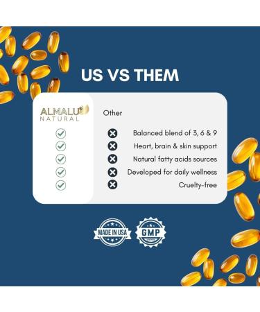 Almalu Omega 369 Omega 3-6-9 Softgels (Flaxseed Oil) 130 Capsules - Buy Online on GoSupps.com