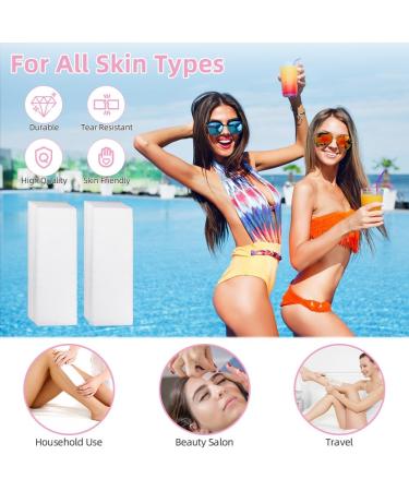 Waxing Strips 160pcs for Men & Women | Skin-friendly & Tear-resistant | Hair Removal on Body, Legs, Bikini & Face - Buy Online on GoSupps.com