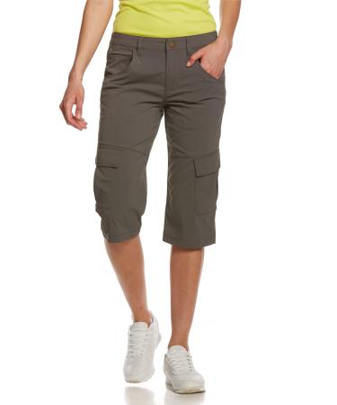 Jeff Green Women's Elastic Quick-Drying Short Lightweight Cargo Outdoor Functional Pants Marla 40 Grey