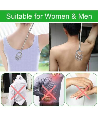 5-Piece Stainless Steel Telescopic Back Scratcher Set - Adjustable Handle Great for Head & Back Relief (Random Colors) - Buy Online on GoSupps.com