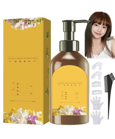 Coloration V G Tale Nourrissante Shampoing Colorant Naturel Longue Tenue Pour Une Couverture Des Cheveux Blancs Adoucit Et Apporte De La Brillance (Ch tain Taille) Ch tain 15 g (Lot de 20)