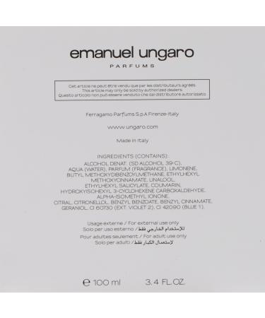 Emanuel Ungaro Eau de Toilette Spray for Men 3.4 Ounce - Buy Online on GoSupps.com