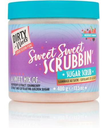 Dirty Works Coconut and Berry Sugar Scrub 400ml - Exfoliating Body Scrub - Buy Online on GoSupps.com