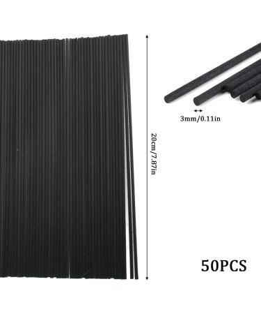 XKSOC 50 Rattan Sticks for Room Fragrance - Aroma Diffuser Fiber for Essential Oils - Ideal for Home Office Hotel Spa (20cm x 3mm) - Buy Online on GoSupps.com