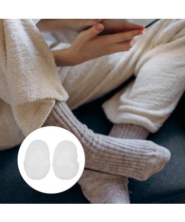 Minkissy 2 Pairs Foot Socks Boat Silicone Gel Socks Skin Care Dry Cracked Feet Protectors Skin Moisturizing Socks Foot Moisturizing Socks Hosiery White Sebs Spa Men and Women Silicone Socks 19x8.7cm White - Buy Online on GoSupps.com