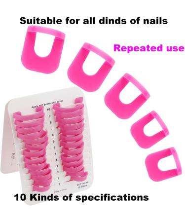 Andda 26-Part Nail Art Tool Set | Leak-Proof Nail Polish Protection & Reusable French Sticker Template for DIY Manicure - Buy Online on GoSupps.com