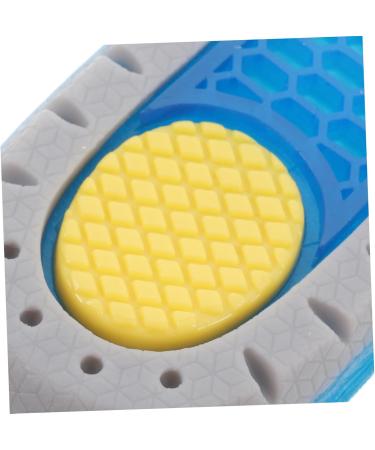 FRCOLOR Shock Absorbing Height Increasing Insoles for Men & Women | Elevator Shoe Inserts for Plantar Support & Comfort | 1 Pair Blue 11X6.3X1.5CM - Buy Online on GoSupps.com