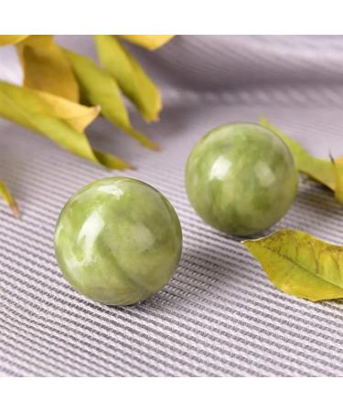 BLBTEDUAMDE 2-Piece Natural Jade Massage Balls for Hand & Wrist Exercise | Stress Relief Solid Balls Pair - Buy Online on GoSupps.com